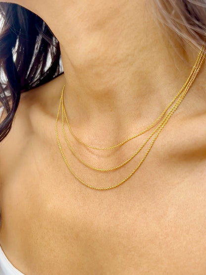 Collier Cœur Délicat avec Zircon - Or 14K Gold Filled